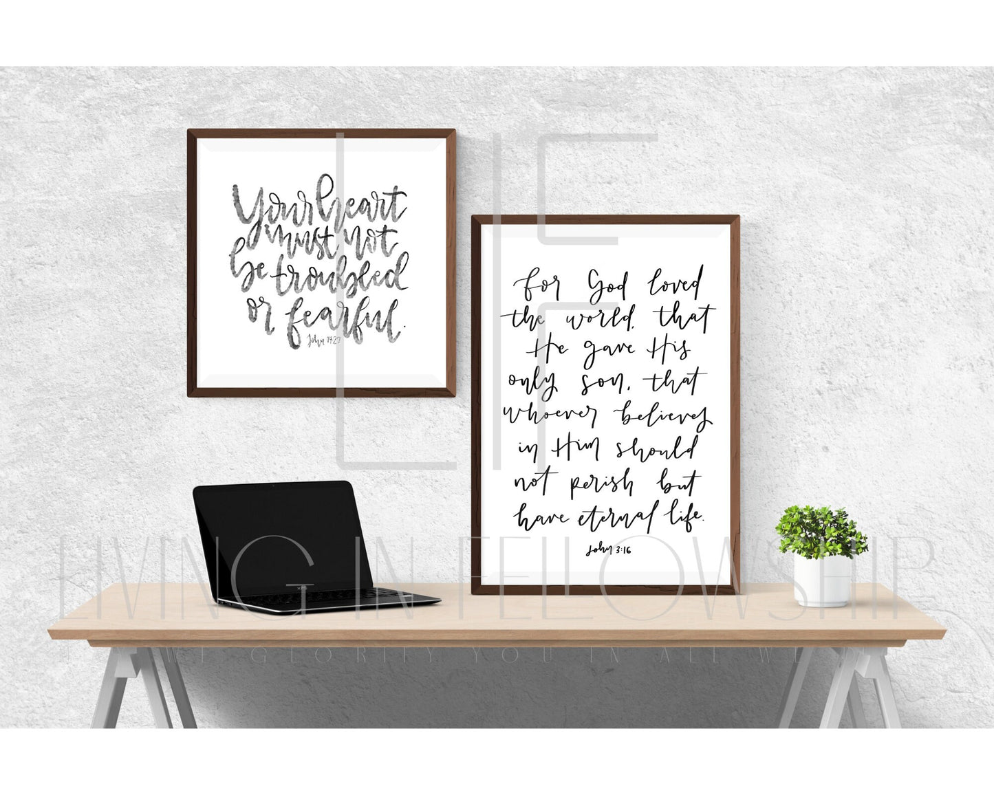 Handwritten Verse John 14:27