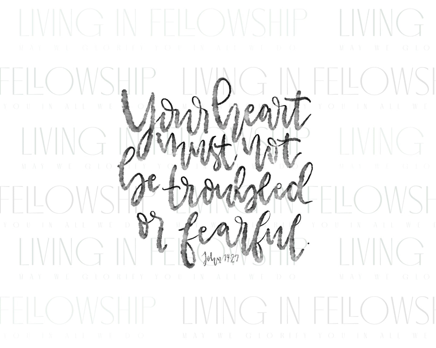 Handwritten Verse John 14:27