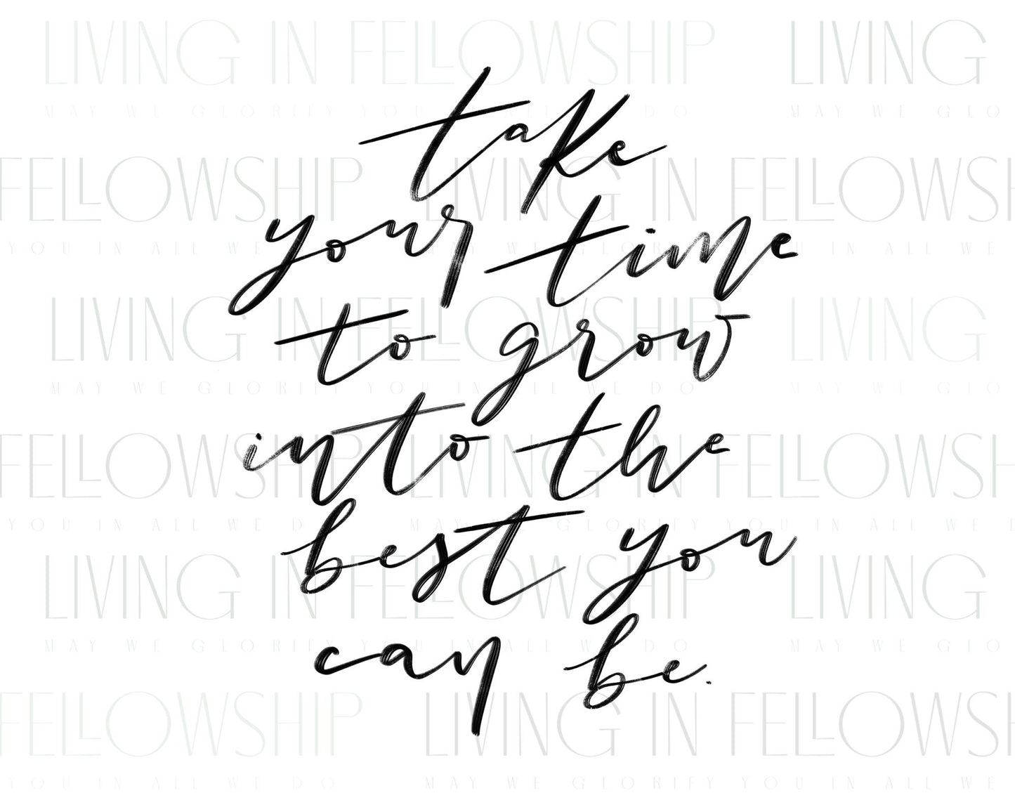 Handwritten Inspirational Quote Print