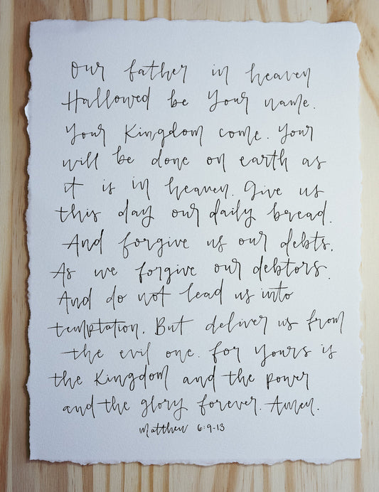 Raw Edge Big Handwritten Poster