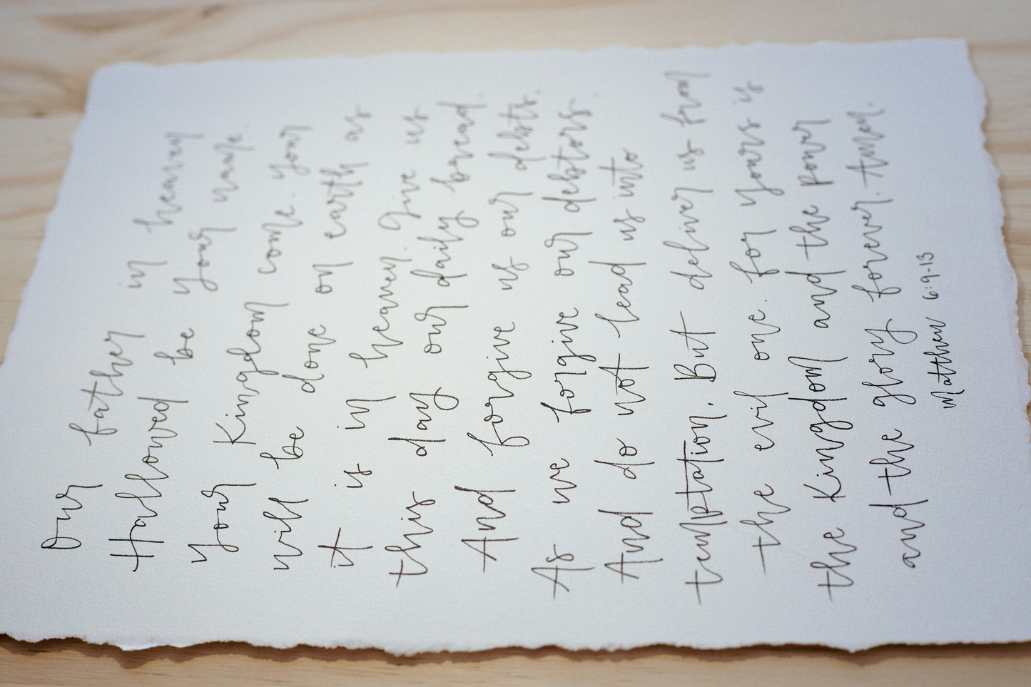 Raw Edge Big Handwritten Poster