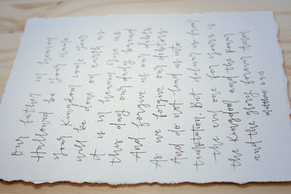 Raw Edge Big Handwritten Poster