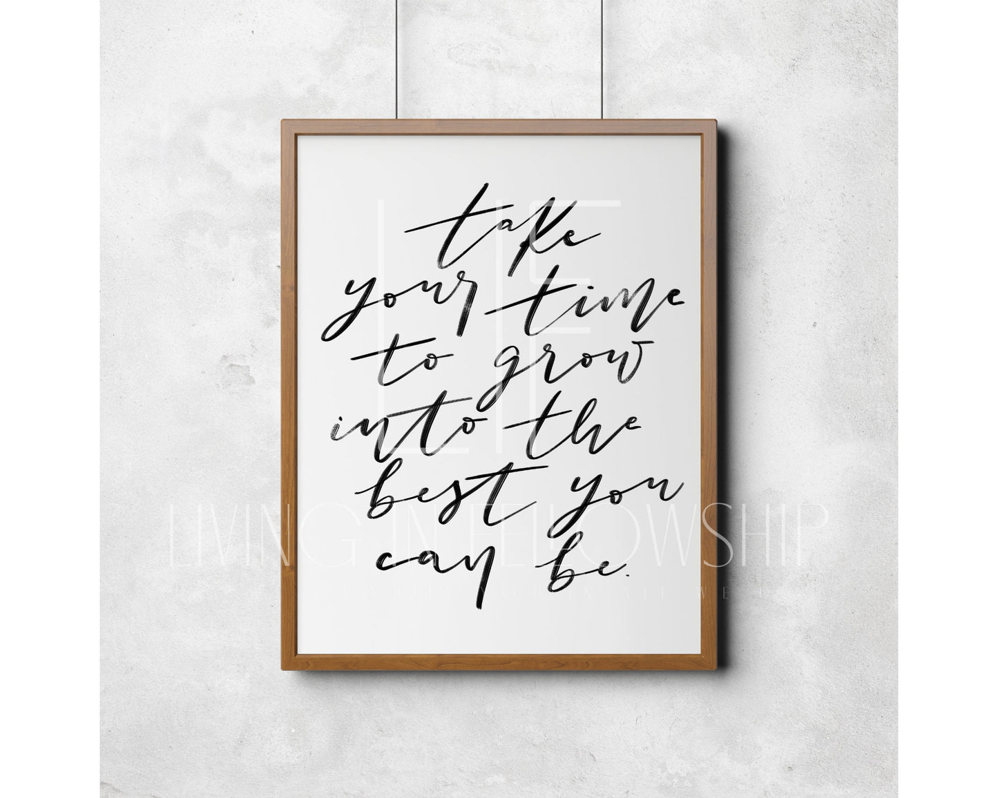 Handwritten Inspirational Quote Print