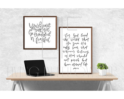 Handwritten Verse John 14:27