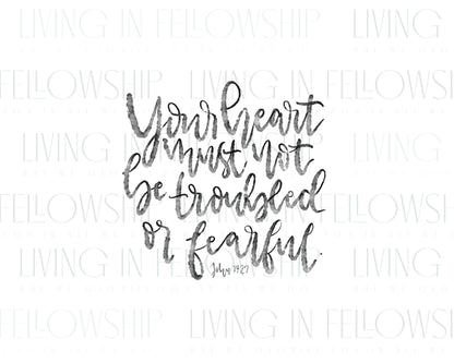 Handwritten Verse John 14:27