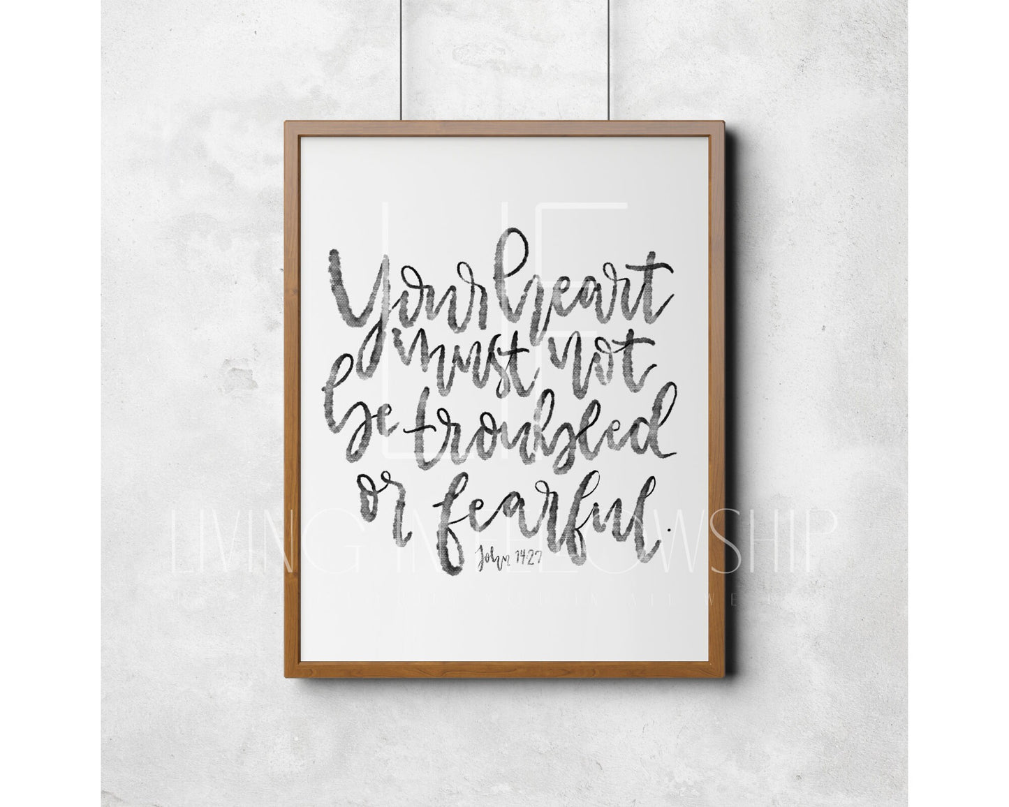 Handwritten Verse John 14:27