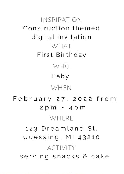 Custom Digital Invitation or Flyer | Printable or Digital