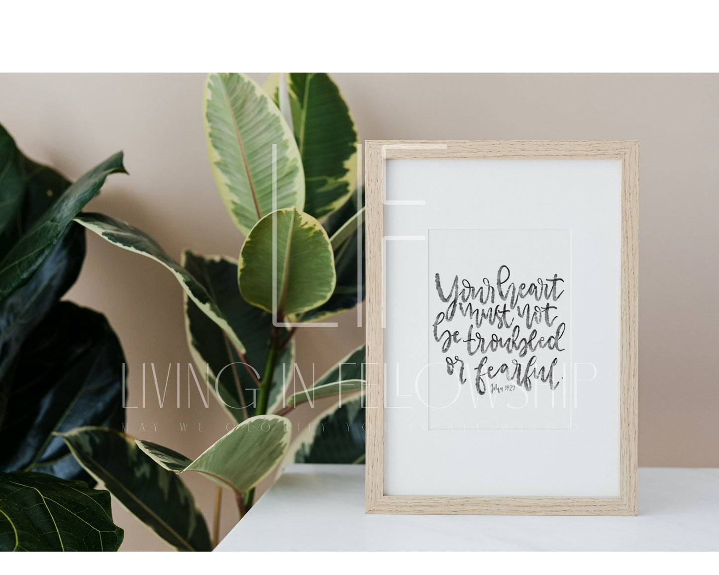 Handwritten Verse John 14:27